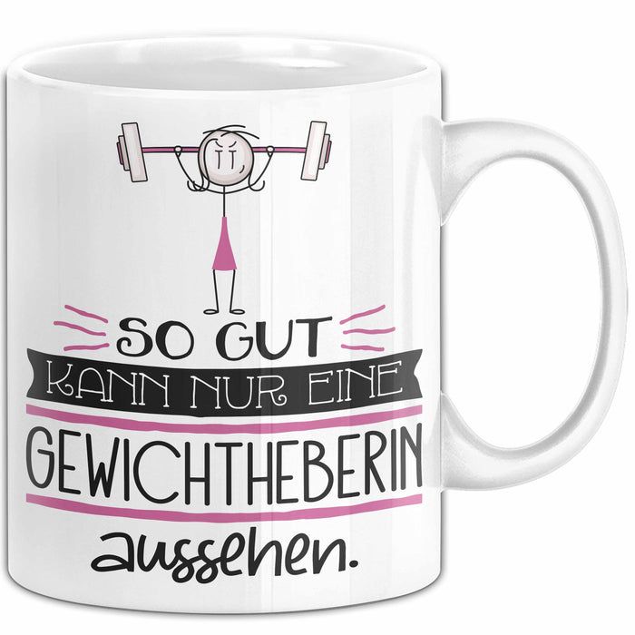 Gewichtheberin Geschenk Tasse So Gut Kann Nur Eine Gewichtheberin Aussehen Geschenkidee Geburtstag Weihnachten Lustig Weiß Trendation