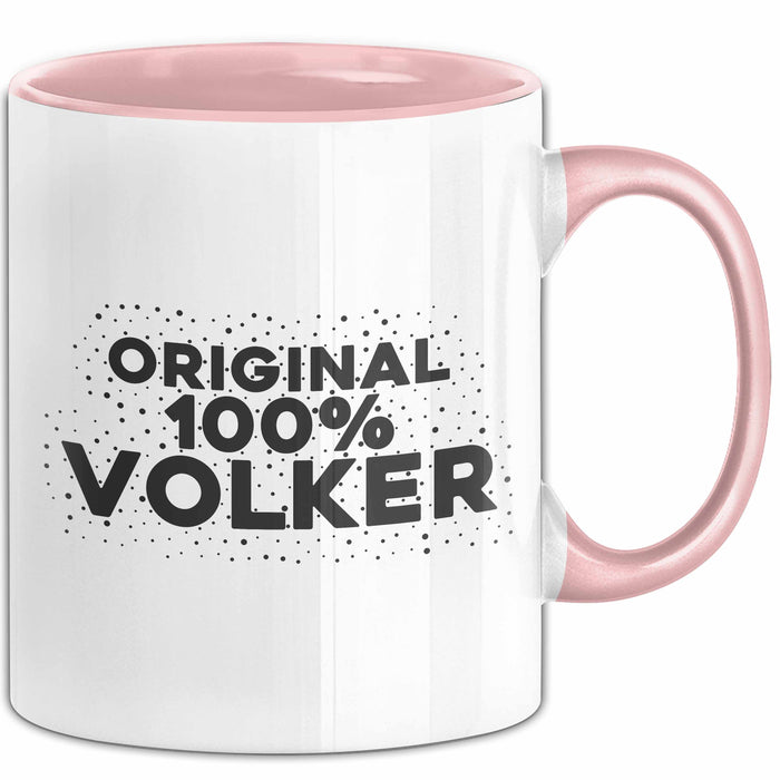 Volker Tasse Original 100% Volker Geschenk Rosa Trendation