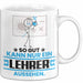 Lehrer Geschenk Tasse So Gut Kann Nur Ein Lehrer Aussehen Geschenkidee Kaffee-Becher Weiß Trendation