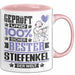 Stiefenkel Geschenk Lustiger Spruch für Stiefenkel Geschenkidee Bester Stiefenkel Der Welt Rosa Trendation