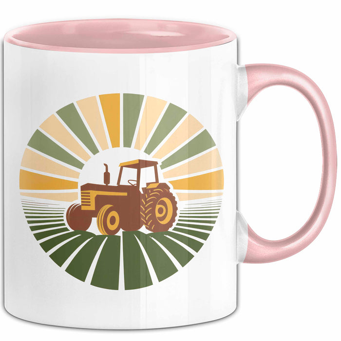 Landwirt Tasse Geschenkidee Landwirtschaftsfan Lustiger Geschenkidee Lustig Rosa Trendation