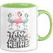 Tänzer Tanzender Flamingo Tasse Geschenk Lustige Geschenkidee Spruch Tanz Aus Der Reihe Grün Trendation