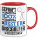 Discgolfer Geschenk Lustiger Spruch für Discgolfer Geschenkidee Bester Discgolfer Der Welt Rot Trendation