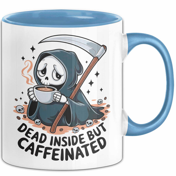 Dark Humor Fan Tasse Geschenk Lustige Geschenkidee Spruch Für Sarkasmus Liebhaber Blau Trendation