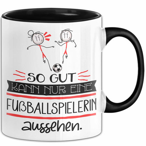 Fußballspielerin Geschenk Tasse So Gut Kann Nur Eine Fußballspielerin Aussehen Geschenkidee Geburtstag Weihnachten Lustig Trendation