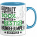 Bungee-Jumper Geschenk Lustiger Spruch für Bungee-Jumper Geschenkidee Bester Bungee-Jumper Der Welt Blau Trendation