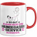 Hundegassi-Service Geschenk Tasse So Gut Kann Nur Ein Hundegassi-Service Aussehen Geschenkidee Kaffee-Becher Rot Trendation