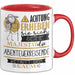 Abenteuerreisende Tasse Geschenk Lustiger Spruch Bitte Erheben Sie Sich Seine Majestät Die Abenteuerreisende Betritt Den Raum Rot Trendation