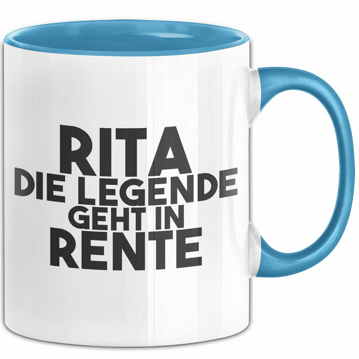 Rita Tasse Rita – Die Legende Geht In Rente Geschenk
