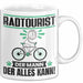 Radtourist Tasse Geschenk für Radtourist Der Mann Der Alles Kann Geschenkidee zum Geburtstag Weiß Trendation