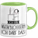 Geschenk für Musikbloggerin Tasse Lustige Geschenkidee Geburtstag Ich Bin Musikbloggerin Ich Darf Das Grün Trendation