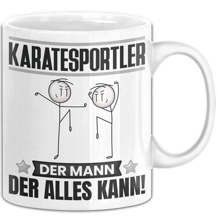 Karatesportler Tasse Geschenk für Karatesportler Der Mann Der Alles Kann Geschenkidee zum Geburtstag Weiß Trendation