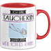 Taucherin Tasse Geschenk Ich Bin Taucherin Warum Weil Ich Es Kann Geschenkidee Geburtstag Rot Trendation