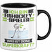 Eishockeyspieler Tasse Geschenk für Eishockeyspieler Geburtstag Lustiger Spruch Kaffee-Becher Was Ist Deine Superkraft Schwarz Trendation