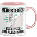 Bergsteiger Tasse Geschenk für Bergsteiger Der Mann Der Alles Kann Geschenkidee zum Geburtstag Rosa Trendation