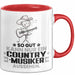 Country-Musiker Geschenk Tasse So Gut Kann Nur Ein Country-Musiker Aussehen Geschenkidee Kaffee-Becher Rot Trendation