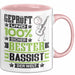 Bassist Geschenk Lustiger Spruch für Bassist Geschenkidee Bester Bassist Der Welt Rosa Trendation