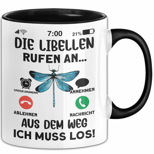 Libellen Liebhaber Tasse Geschenk Die Libellen Rufen An Geschenkidee Becher Trendation