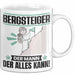 Bergsteiger Tasse Geschenk für Bergsteiger Der Mann Der Alles Kann Geschenkidee zum Geburtstag Weiß Trendation