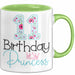 11 Birthday Princess Tasse Mädchen Geschenk 11. Geburtstag Krone Grün Trendation
