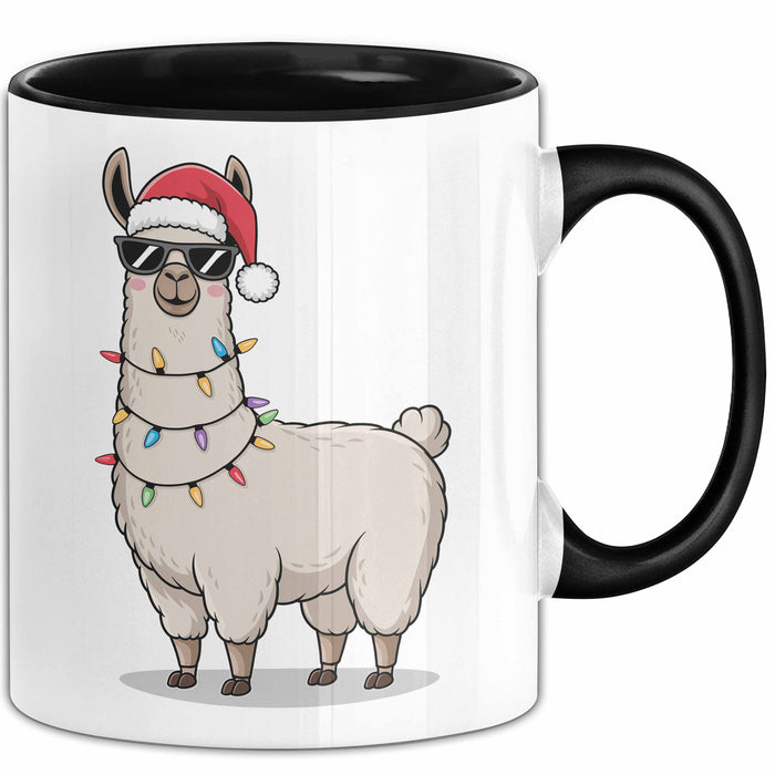 Lama Weihnachtsfeier Tasse Geschenk Lustige Geschenkidee Spruch Trendation