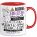 Musikfestival-Besucherin Tasse Geschenk Lustiger Spruch Bitte Erheben Sie Sich Seine Majestät Die Musikfestival-Besucherin Betritt Den Raum Rot Trendation