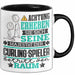 Curling-Spieler Geschenk Tasse Lustiger Spruch Erheben Sie Sich Der Curling-Spieler Betritt den Raum Schwarz Trendation