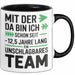 Romantische Pärchen Tasse Geschenk Team seit 12,5 Jahren Geschenkidee Lustig Schwarz Trendation