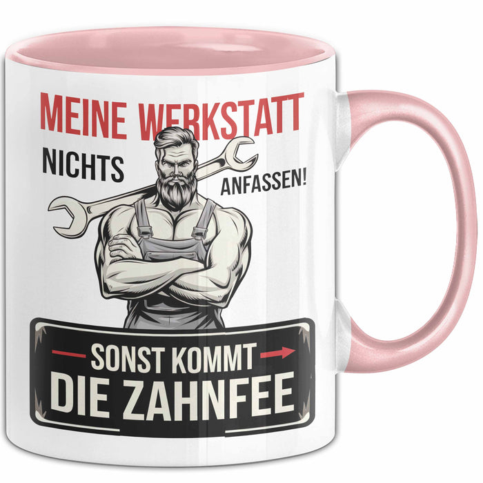 Handwerker Tasse Geschenk Fass Nichts In Der Werkstatt An Rosa Trendation