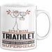 Triathlet Geschenk Tasse Ich Bin Triathlet Aber Sag Doch Einfach Superheld Lustige Geschenkdiee für Triathlet Kaffee-Becher Weiß Trendation