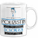 Polizistin Weil Es Keinen Schöneren Beruf Gibt Tasse Geschenk für Eine Polizistin Lustig Weiß Trendation