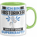 Historiker Tasse Geschenk für Historiker Geburtstag Lustiger Spruch Kaffee-Becher Was Ist Deine Superkraft Grün Trendation