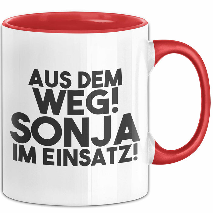 Sonja Tasse Aus Dem Weg! Sonja Im Einsatz! Geschenk