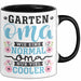 Garten Oma Tasse Geschenk Muttertag Witziger Spruch Cooler Becher Schwarz Trendation