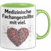 Medizinischer Assistent Arzt Tasse Geschenk Lustige Geschenkidee Spruch Medizinische Fachangestellte Mit Viel Heart Grün Trendation