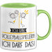 Geschenk für Volleyballspielerin Tasse Lustige Geschenkidee Geburtstag Ich Bin Volleyballspielerin Ich Darf Das Grün Trendation