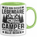 Camper Tasse Geschenk Wohnwagen Camping Geschenkidee Grün Trendation