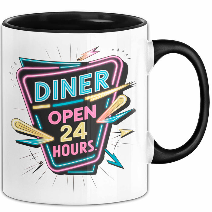Diner Fan Tasse Geschenkidee für Retro Essen Liebhaber Trendation