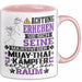 Muay-Thai-Kämpfer Geschenk Tasse Lustiger Spruch Erheben Sie Sich Der Muay-Thai-Kämpfer Betritt den Raum Rosa Trendation