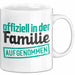Schwager Tasse Geschenk Schwägerin Offiziell In Der Familie Aufgenommen Lustig Becher Weiß Trendation