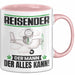 Reisender Tasse Geschenk für Reisender Der Mann Der Alles Kann Geschenkidee zum Geburtstag Rosa Trendation
