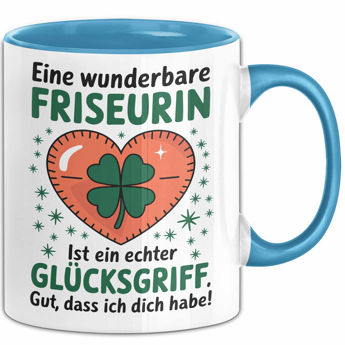 Friseurin Tasse Geschenk Eine Wunderbare Friseurin Ist Ein Echter Gluecksgriff Geschenkidee Geburtstag Friseurin