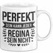 Regina Tasse Geschenk Perfekt Sein Kann Jeder Geschenkidee Geburtstag Weiß Trendation