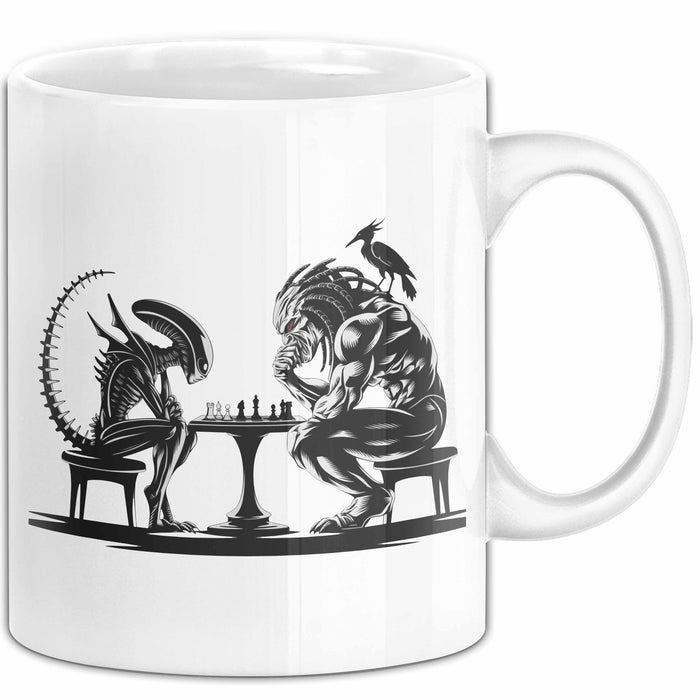 Alien vs. Predator Tasse Geschenk Lustige Geschenkidee Weiß Trendation