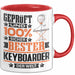 Keyboarder Geschenk Lustiger Spruch für Keyboarder Geschenkidee Bester Keyboarder Der Welt Rot Trendation
