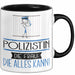 Polizistin Geschenk Tasse Becher Die Frau Die Allen Kann Geschenkidee für eine Polizistin Lustig Trendation