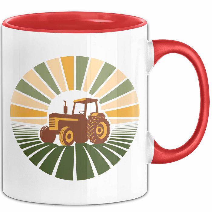 Landwirt Tasse Geschenkidee Landwirtschaftsfan Lustiger Geschenkidee Lustig Rot Trendation