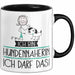 Geschenk für Hundennäherin Tasse Lustige Geschenkidee Geburtstag Ich Bin Hundennäherin Ich Darf Das Trendation