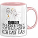 Geschenk für Pferderennen-Enthusiastin Tasse Lustige Geschenkidee Geburtstag Ich Bin Pferderennen-Enthusiastin Ich Darf Das Rosa Trendation