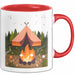 Camper Tasse Geschenk Lustige Geschenkidee Spruch Für Outdoor Abenteurer Rot Trendation